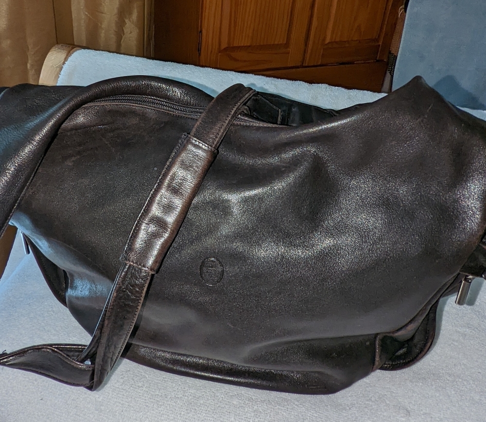 Bruno Rossi shoulder hobo bag.
